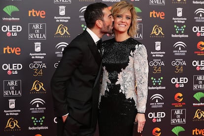 María Casado y Manuel Zamorano posaron juntos en la alfombra roja.