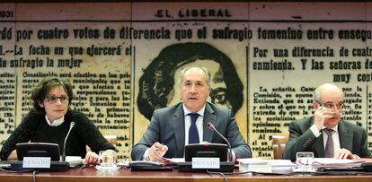 Jos&eacute; Ignacio Landaluce en la comisi&oacute;n de Exteriores del Senado. 