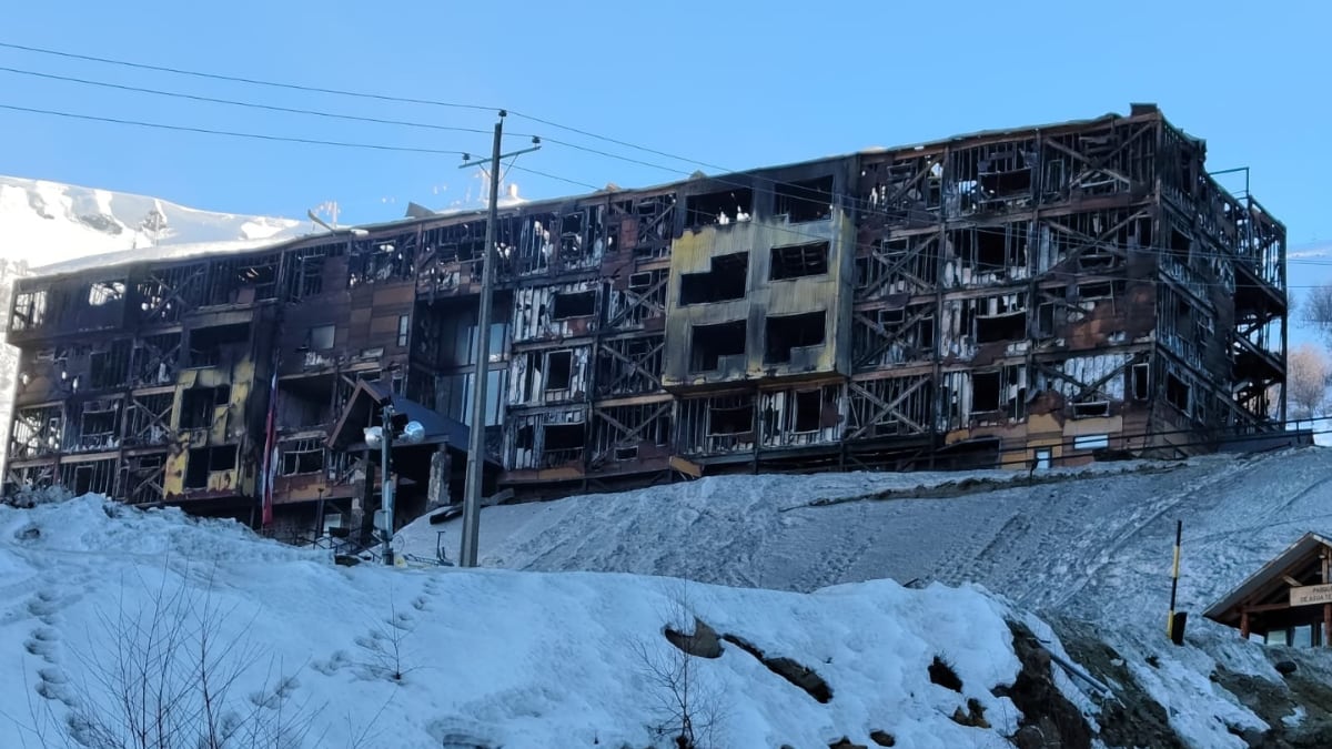 Pérdida total tras el incendio en el Hotel Alto Nevados de Chillán