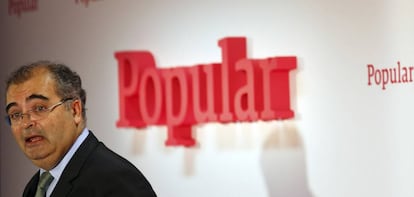 &Aacute;ngel Ron, presidente del Banco Popular, en 2015.