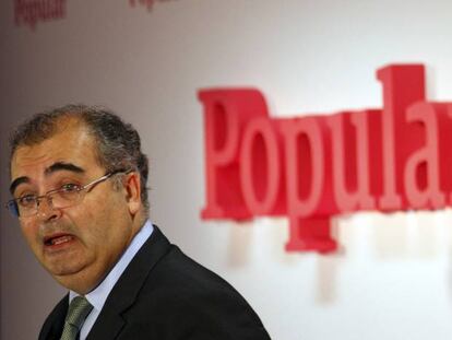 &Aacute;ngel Ron, presidente del Banco Popular, en 2015.