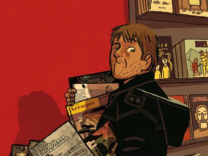 Autorretrato de Paco Roca, premio Nacional del Cómic 2008.