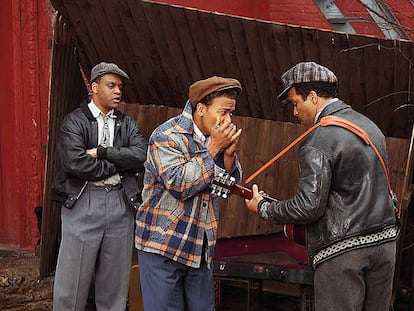Los actores Jimmy Rogers, Columbus Short y Jeffrey Writht