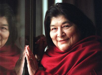 Mercedes Sosa, retratada en Madrid en el año 2000.