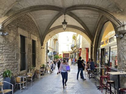 La calle de la Tesorería de Nimes.