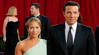 Jennifer López y Ben Affleck en 2003.