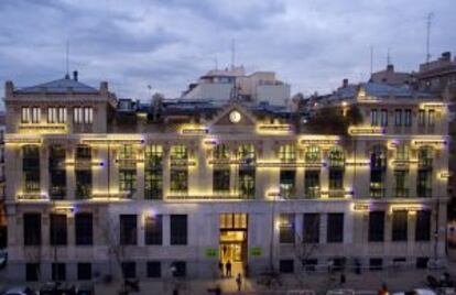 Fachada de La Casa Encendida, en Madrid.