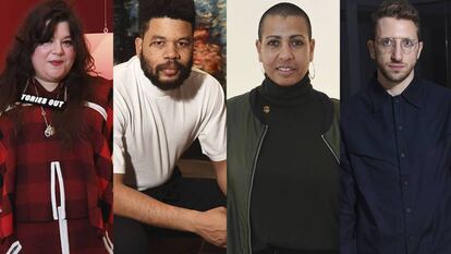 De izquierda a derecha, los artistas ganadores del premio Turner 2019: Tai Shani, Oscar Murillo, Helen Cammock y Lawrence Abu Hamdan.