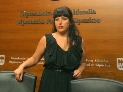 Larraitz Ugarte, portavoz de la Diputación de Gipuzkoa.
