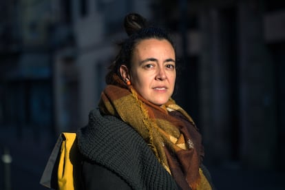 Anna Carreras, profesora de codigo creativo de arte digital, en Barcelona la semana pasada.