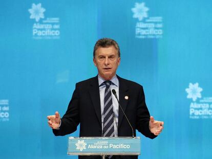 El presidente de Argentina, Mauricio Macri, participa de la III Cumbre Empresarial de la Alianza del Pac&iacute;fico y sus Estados Observadores.