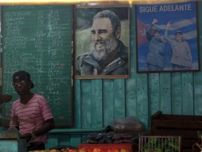 Un puesto de verduras en La Habana el 5 de enero de 2014.