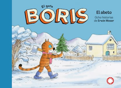 Portada de 'El gato Boris. El abeto', de Erwin Moser, editado por Flamboyant.