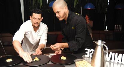 Jaime Lieberman (izquierda) y Jon Giraldo, cocineros y fundadores de Spoonik.