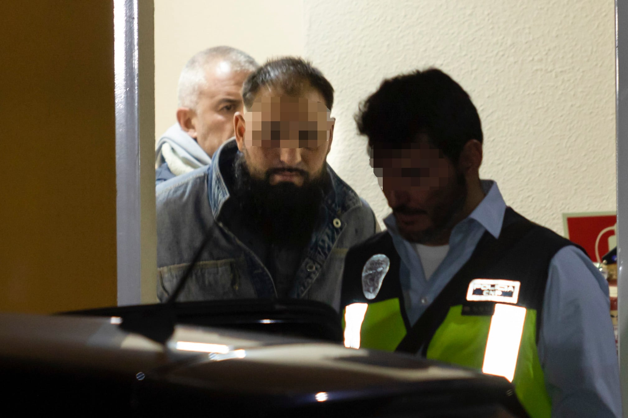 Micael da Silva es trasladado al juzgado tras ser detenido por atropellar mortalmente a cuatro personas.
