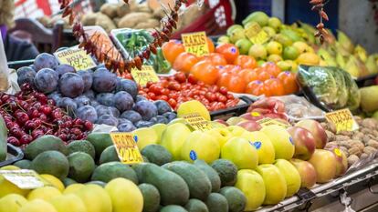 Frutas y verduras exóticas en el Mercado Central de Las Palmas de Gran Canaria.