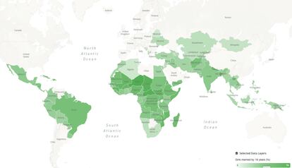 Leyenda: De 0 (gris) a 76% (verde oscuro).