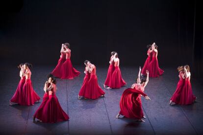 El ballet cubano durante unos ensayos.