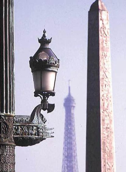 El obelisco en París.