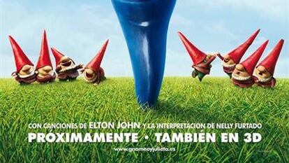 Cartel de Gnomeo y Julieta