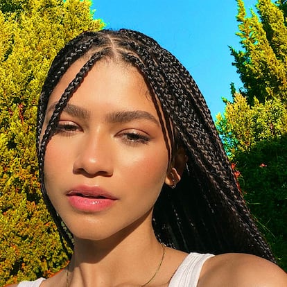 Zendaya, con un perfecto 'clean look make up'.