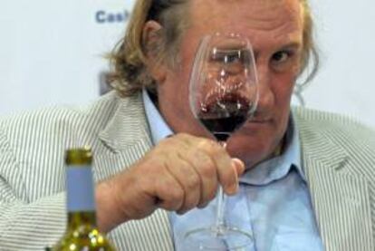 El actor francés Gerard Depardieu durante la presentación de su vino en Duesseldorf (Alemania). EFE/Archivo