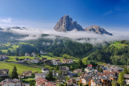 El pueblo de Santa Cristina, en el valle de Gardena.