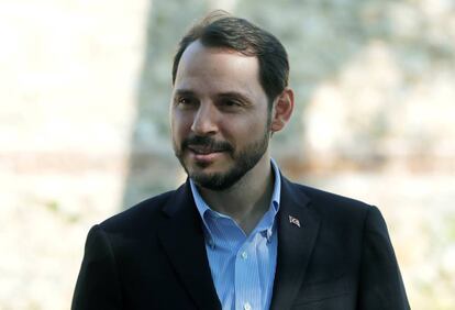 El ministro de finanzas turco, Berat Albayrak, el pasado 2 de septiembre.