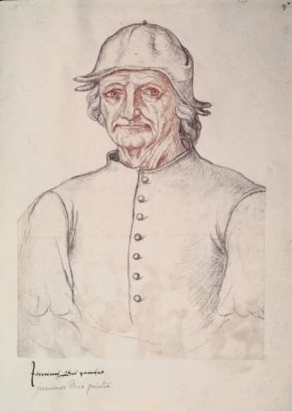 El Bosco, según el retrato de Jacques le Boucq.