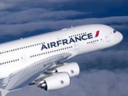 Un Airbus A380 de la aerloínea francesa Air France.