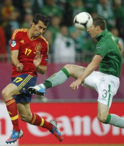 Arbeloa, durante el partido.