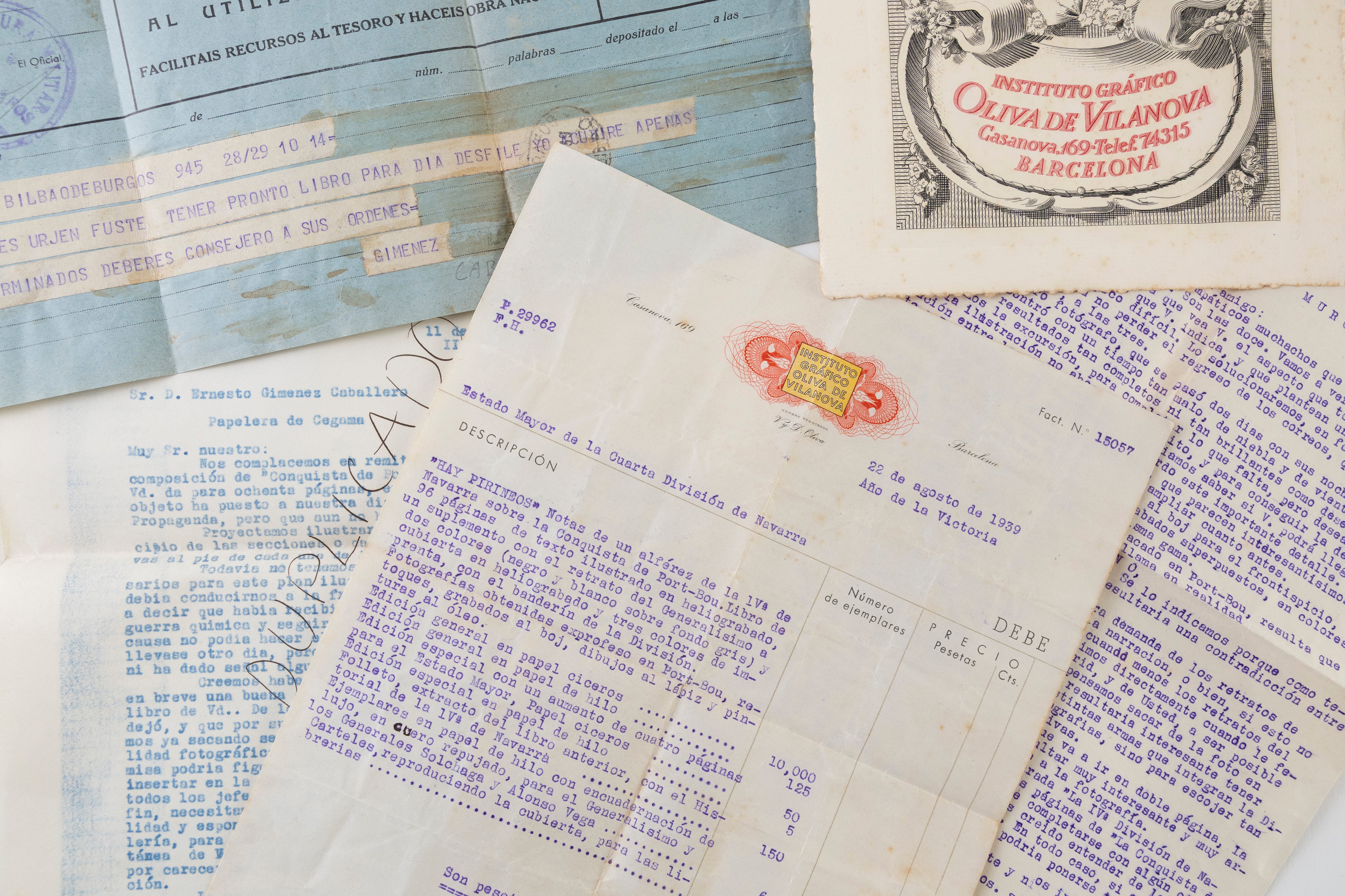 Documentación inédita que ha permitido reconstruir el libro.