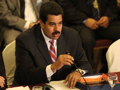 El presidente venezolano Nicol&aacute;s Maduro.
