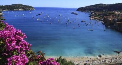 Una de las playas de Saint-Tropez.