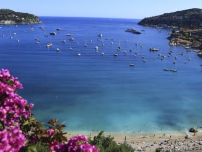 Una de las playas de Saint-Tropez.