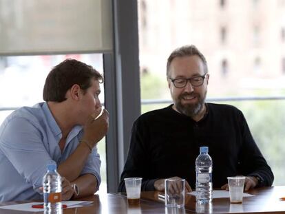 Albert Rivera, Juan Carlos Girauta y Fran Herv&iacute;as en una imagen de archivo.