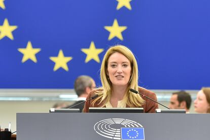 presidenta del Parlamento Europeo, Roberta Metsola