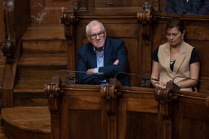 Ernest Maragall junto a Elisenda Alamany.