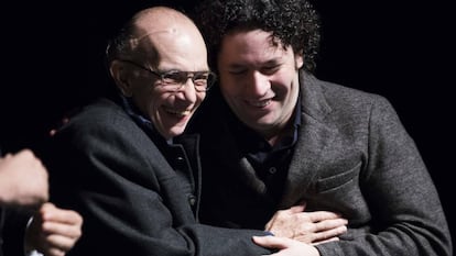 Abreu y Dudamel, en un acto en San Francisco en 2012.