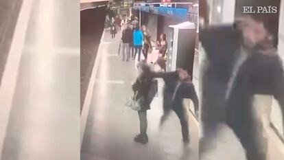 Agresion mujeres en el metro de Barcelona