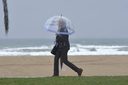 A recent rain storm in Dénia.