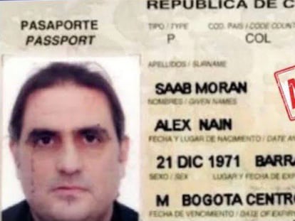 O passaporte de Alex Saab.