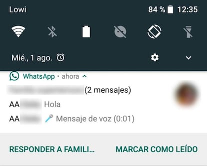 Así podemos marcar como leído los mensajes sin abrir WhatsApp