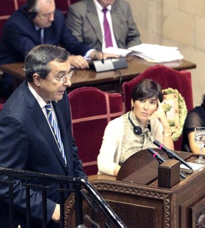 José Luis Bilbao, durante una intervención en las Juntas Generales de Bizkaia.