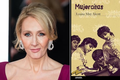 J.K. Rowling - Mujercitas (Louisa May Alcott)

Rowling y Alcott han sido comparadas por la fama que alcanzaron en sus respectivas épocas. La autora de Harry Potter ha explicado que se siente muy identificada con el personaje de Jo March, interpretado por Winona Ryder en la película homónima de 1994 y que le otorgó una nominación al Óscar.