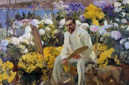 'Retrato de Louis Comfort Tiffani'. Durante su estancia en EE UU, Sorolla pintó a grandes personalidades del país, una muestra de su prestigio entre la sociedad estadounidense. Muchas de las pinturas eran por encargo, pero según su bisnieta, Blaca Pons-Sorolla, éste lo "pintó por gusto".