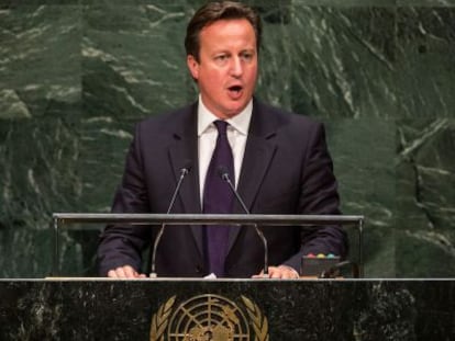 David Cameron discursa na Assembleia Geral da ONU.