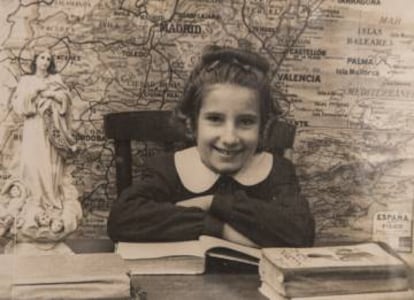 Anna Maria, in a school photo from Barcelona.