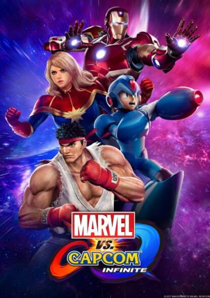 Póster del videojuego 'Marvel vs capcom. Infinite'.