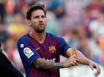 Messi, después del duelo ante el Athletic.